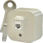 Розетка Legrand 1-местная ОП информационная rj45 категория 5е utp quteo слоновая кость