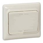Выключатель Legrand 1-клавишный СП kaptika 10А слоновая кость
